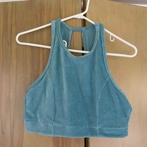 Light Blue Corduroy Workout Set